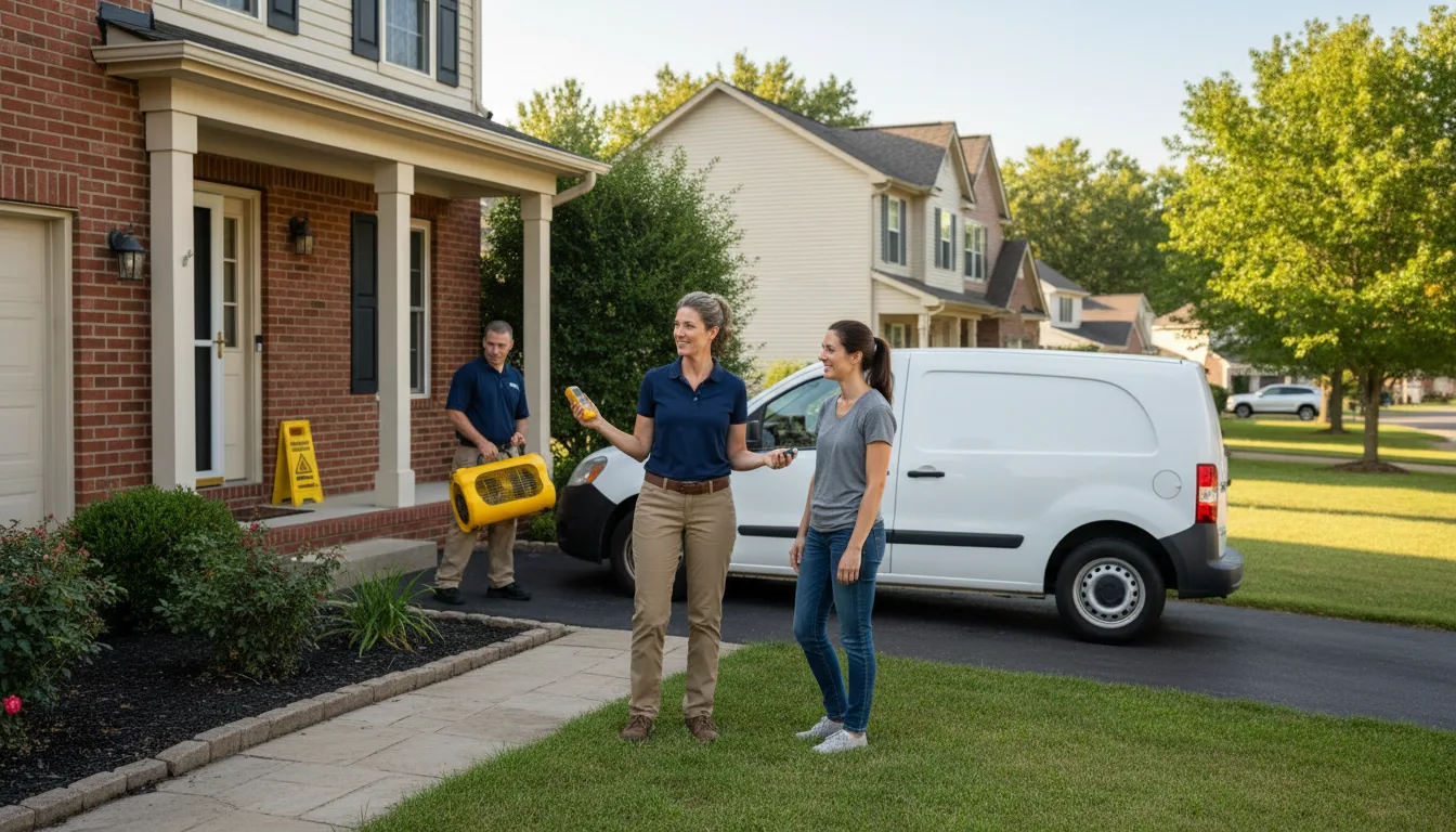 Residential water damage restoration in Jamestown, CA